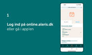 Guide til login på Aleris Online step 1.