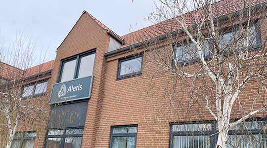 Indgangen hos Aleris PP i Kalundborg.