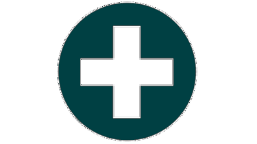 Ikon med medicinsk kors.