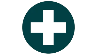 Ikon med medicinsk kors.