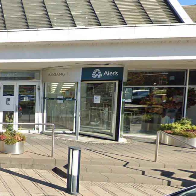 Indgangen ved Aleris Søborg.